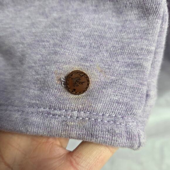 Orvis Sweatshirt Quilted Kangaroo Pocket Lavender Purple Womens L - Picture 5 of 6